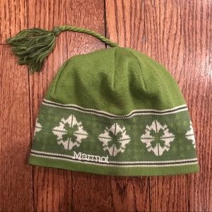 Marmot tassle beanie